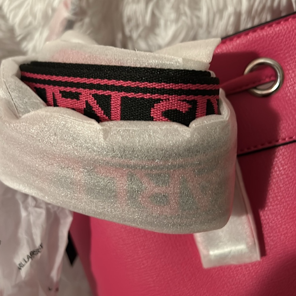 NWT Karl Lagerfeld Adele Raspberry Bag - Picture 7 of 8